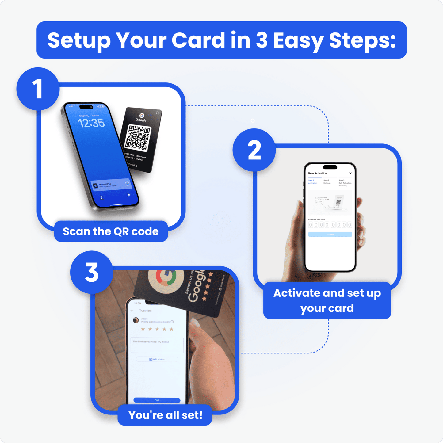 Google Review Card - Black
