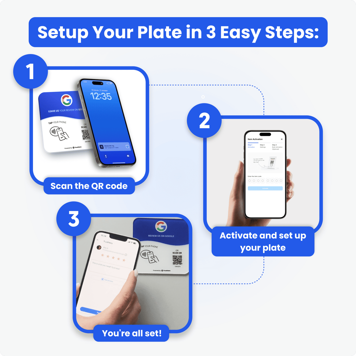 Google Review Plate