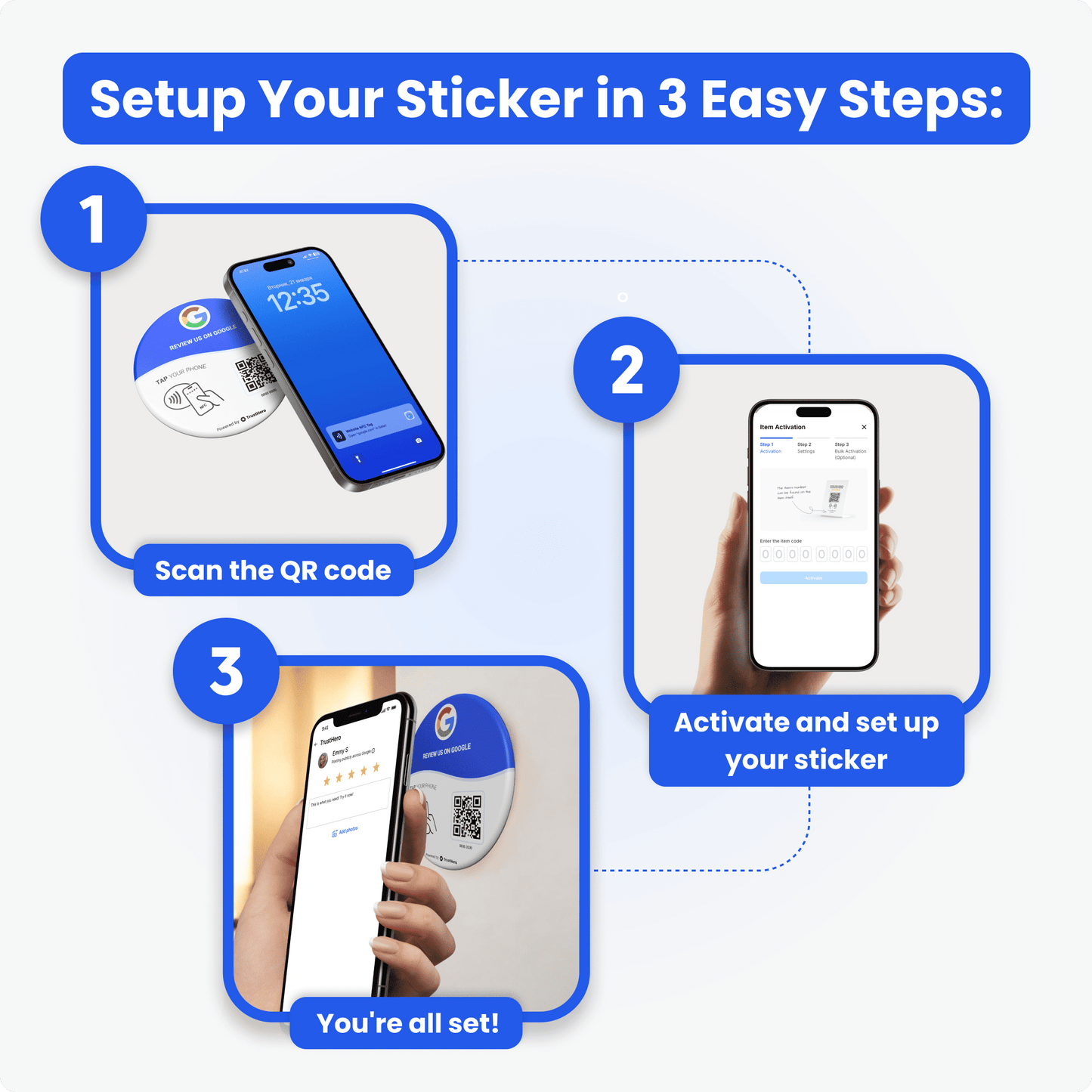 Google Review Table Sticker