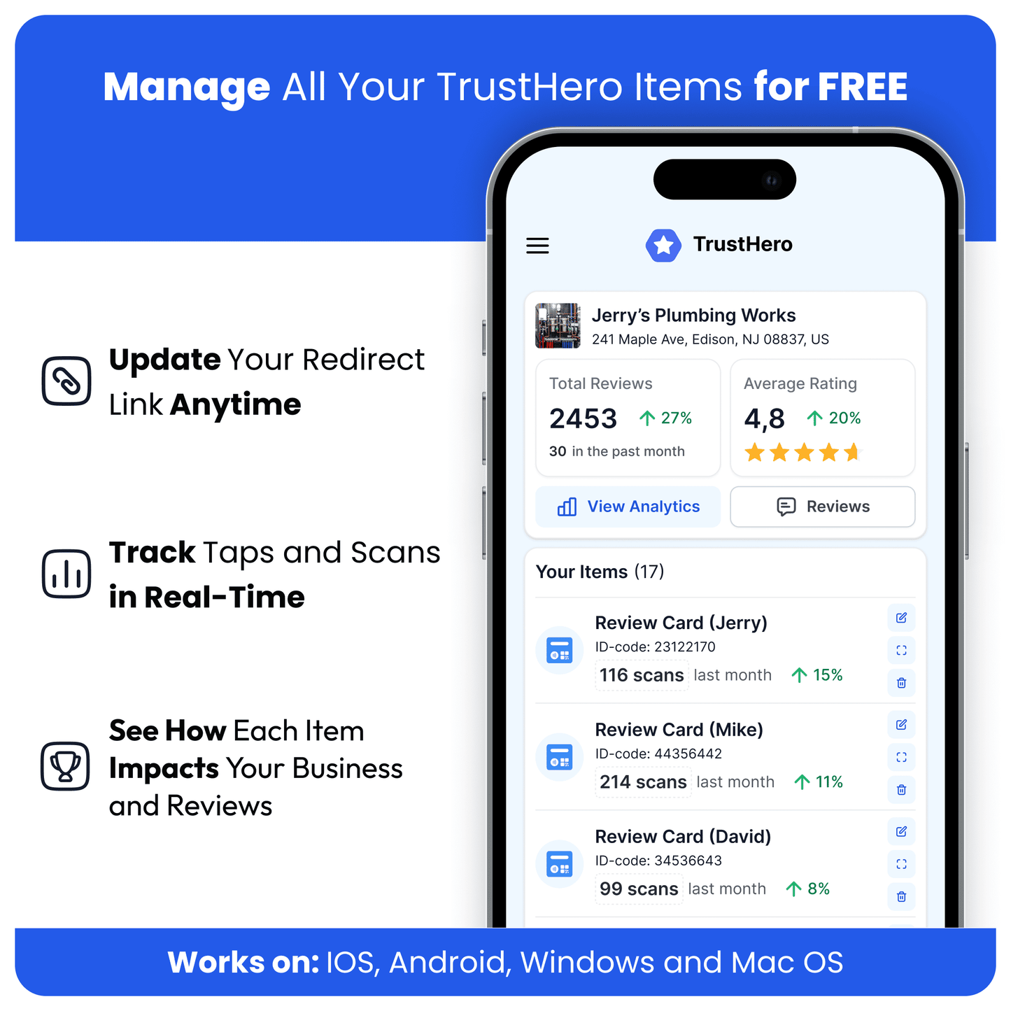 Google Review Card - Black