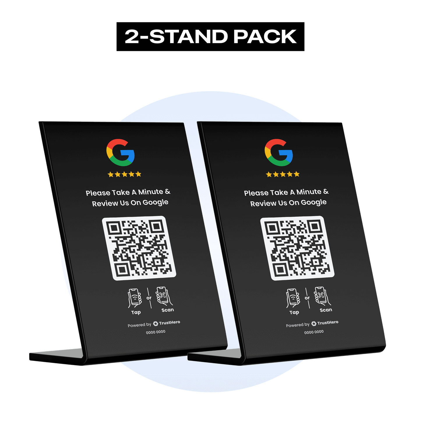 [Smart Pack] 2 Google Review Stands (Medium)