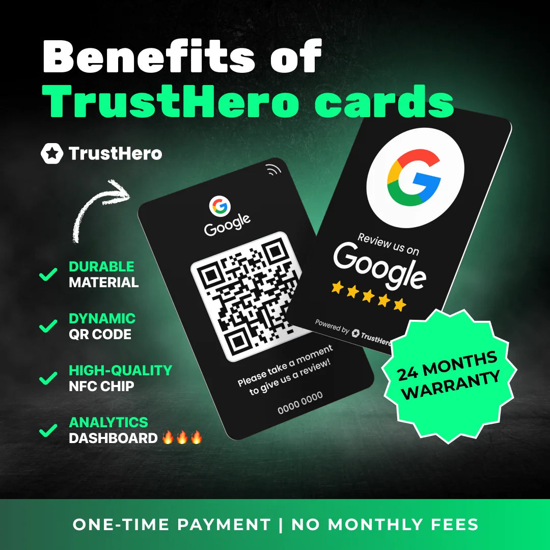 Google Reviews Card - Black