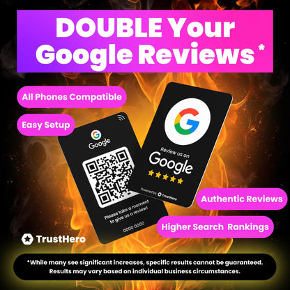 Google Reviews Card - White