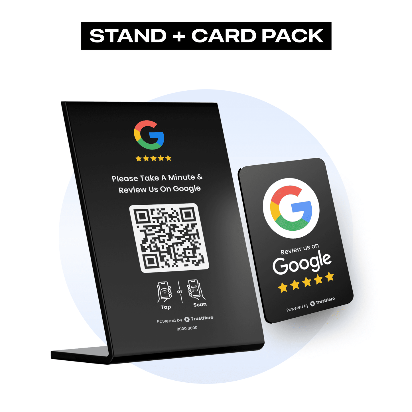 [Smart Pack] Google Review Stand (Medium) + Google Review Card