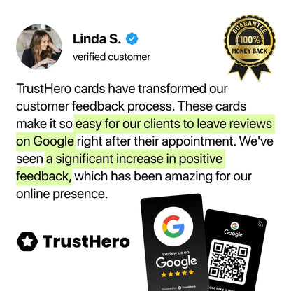 Google Reviews Card - White