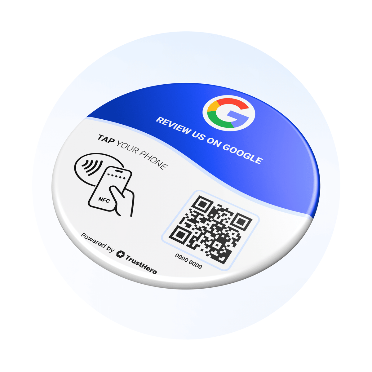Google Review Table Sticker Google Review Table Sticker – TrustHero