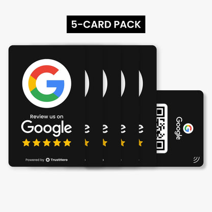 TrustHero Google Reviews Card (Black) - TrustHero