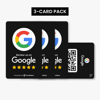 TrustHero Google Reviews Card (Black) - TrustHero