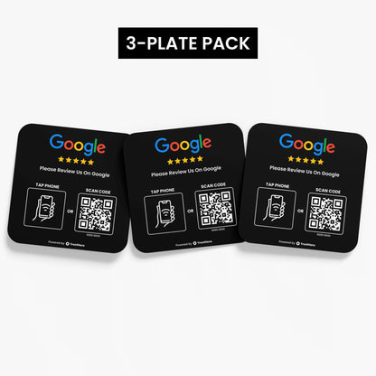 TrustHero Google Reviews Plate (Black) - TrustHero